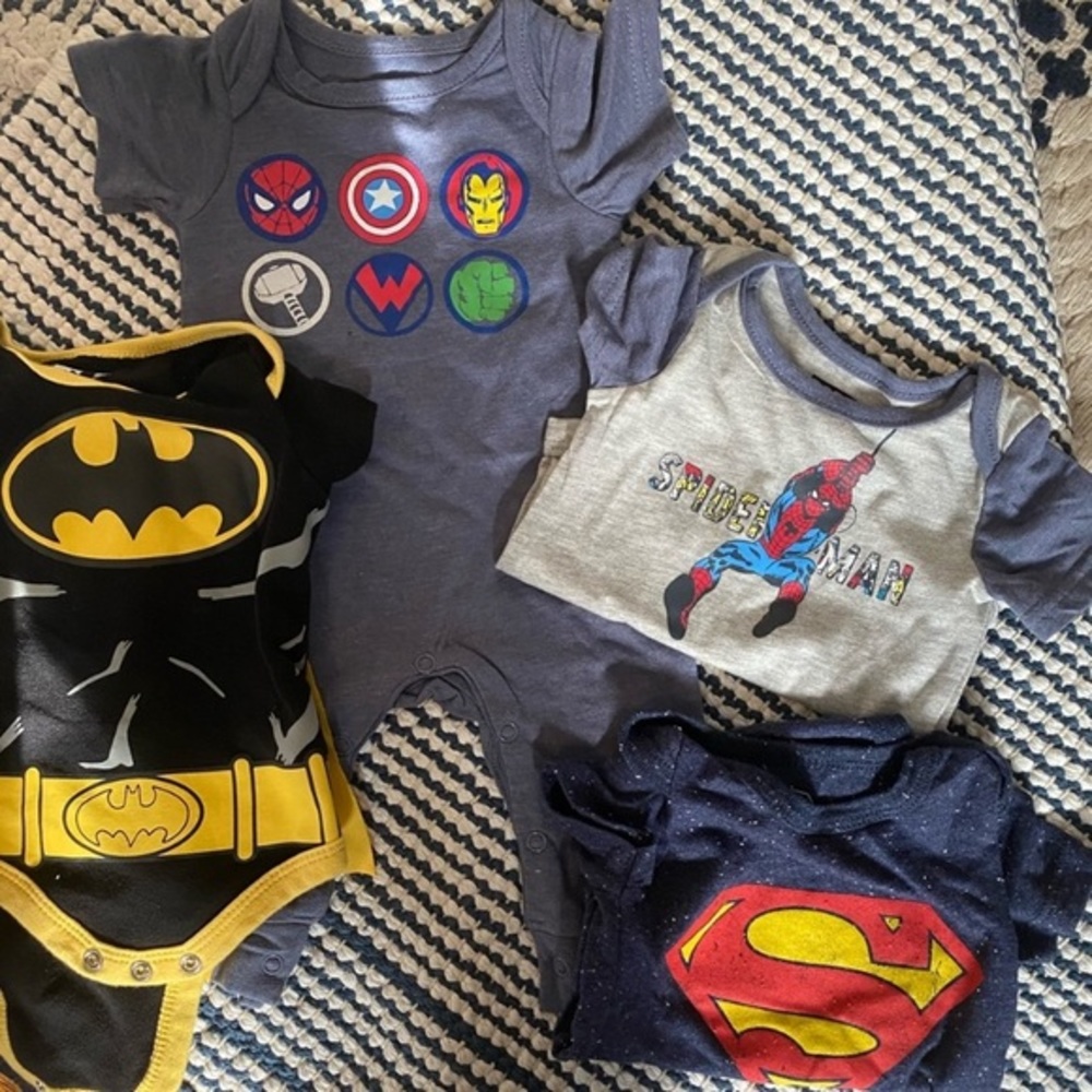 4 piece SUPER HERO set